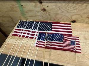lot 120 image: American Flags  Betsy Flags Sentinel Poly-Cotton, Fade Resistant, No Assembly Required, FMAA Certified