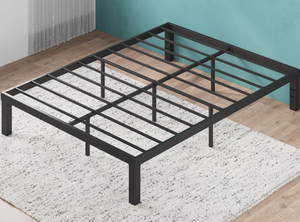 lot 14 image: Zinus Quick Lock 14 Inch Queen Sized Metal Platform Bed Frame 04232529.04