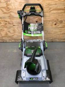 lot 57 image: EGO Power Peak Power 21 in. Single stage 56 V Battery Snow Blower Model # SNT2120AP - Tool Only