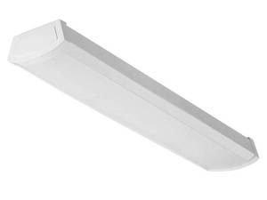 lot 152 image: COMMERCIAL ELECTRIC-  2 ft. 1800 Lumens LED Wraparound Ceiling Light Closet Garage Light Shop Light 4000K Bright White 120V Hardwire