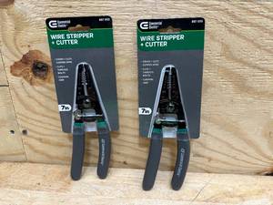 lot 165 image: Commercial Electric Lot of 2-  7 in. Wire Strippers and Cutters