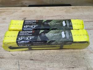 lot 59 image: Lot of 2 - Keeper Lifting Slings 2x12