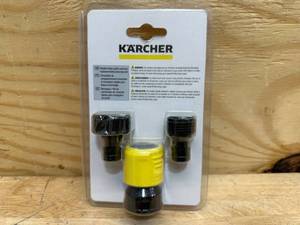 lot 189 image: Krcher Garden Hose Adapter Kit for Electric and Gas Pressure Washers, Quick Connect Fitting, Water Flow Regulating