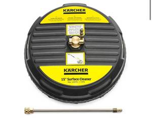 lot 238 image: Krcher Pressure Washer Surface Cleaner, Extension Wand, QC, 14 - 2600-3200 PSI