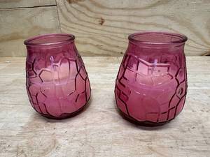 lot 241 image: Patio Essentials Lot of 2- Citronella Candle with Holder For MosquitoesOther Flying Insects 10.58 oz