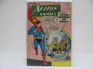 lot 7 image: DC Action Comics No. 247 - Superman - The Return of Supermans Lost Parents - 1958