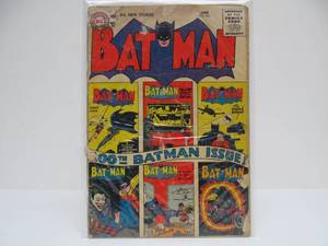 lot 13 image: DC Comics BATMAN No. 100 - Batmantown, U.S.A. 100th Batman Issue - 1956