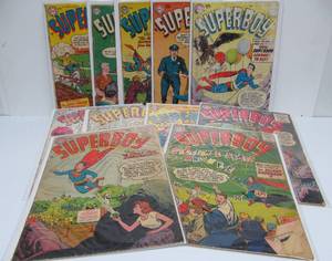 lot 33 image: Lot of 11 1950s SUPERBOY Comics 1954-1958