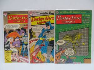 lot 34 image: Lot of 3 1950s Detective Comics BATMAN Comics
