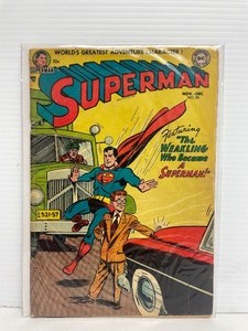 lot 42 image: DC Comics SUPERMAN No. 85 The Weakling Who Became a Superman - (1953)