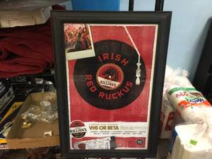 lot 109 image: Framed Killians Irishred - Ruckus Concert Poster - 13 12 x 19 12