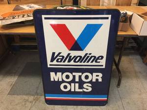 lot 160 image: Valvoline Motor Oils - 2 Sided Metal Sign 24 x 36