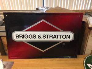 lot 164 image: Briggs & Stratton - Metal Dealer Sign - 35 12 x 23