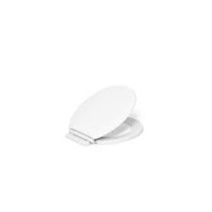 lot 35 image: Lot of KOHLER Broadwood Round Closed Front Toilet Seat in White Customer Returns See Pictures