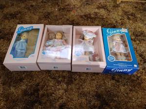 lot 11 image: (4) Vintage Ginnie Dolls