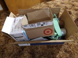 lot 29 image: Box of Misc Household - Sewing, Craft, Etc
