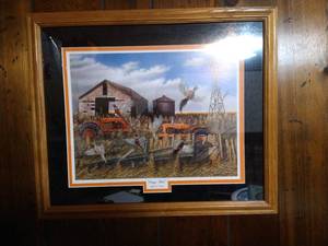 lot 62 image: Signed Allis-Chalmers Art Print - Robert E. Hinton
