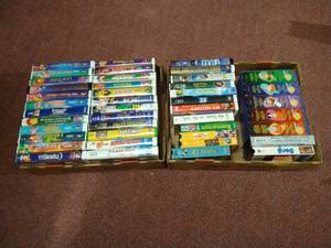 lot 75 image: (2) Boxes of VHS Tapes - Many Disney
