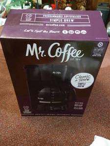 lot 93 image: Brand New Mr. Coffee Maker