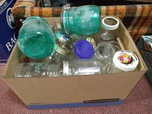 lot 97 image: Box Full of Canning Jars