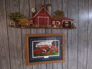 lot 105 image: (2) Farm Themed Wall PicturesDecor - One is a Signed Print