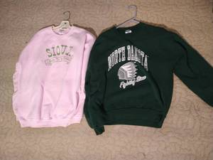 lot 225 image: (2) Fighting Sioux Sweatshirts