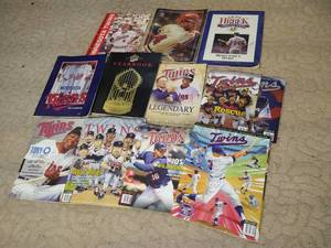 lot 227 image: Stack of Minnesota Twins Magazines, Programs & Yearbooks