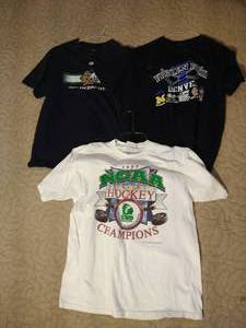lot 247 image: (3) Fighting Sioux Tshirts