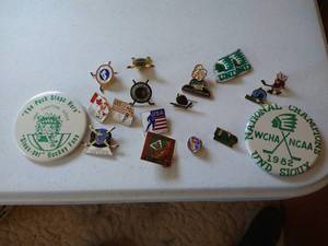 lot 281 image: Large Lot of PinsButtons - Some Nice Sioux Ones
