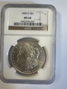 lot 13 image: 1900-O NGC-MS-64, Morgan-Free Shipping & Insurance