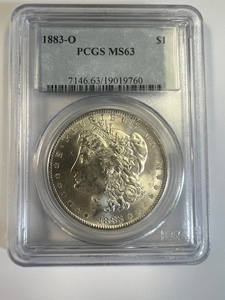 lot 16 image: 1883-O Morgan PCGS MS-63-Free Shipping & Insurance