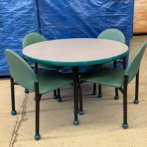 lot 6 image: MSRP $3000 High Quality Bola For Children Seating With Round Table & 4 Chairs -&nbspMeets or exceeds ANSIBIFMA X5.5 durability and safety standards - In Excellent Condition