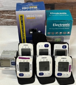 lot 36 image: Lot of Mixed Brand Blood Pressure Monitors and Curaplex Aneroid Sphygmomanometer Good Working Condition  May need new batteries