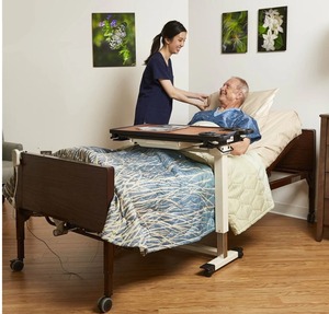 lot 50 image: MSRP $800 NEW In Boxes Medline MDR107003L Medlite Full Electric Lightweight Homecare Bed With Hand Remote Can Take Home Fully Assembled Or In 2 Large Boxes - Mattress Not Included Though We will Have Some At The Warehouse For You To Buy If Needed