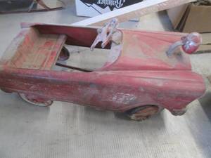 Vintage Fire Chief flat-faced metal...