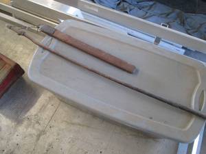 lot 40 image: Antique wood grain flail...