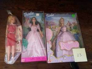 lot 23 image: 3 Barbies -2 in Original Box