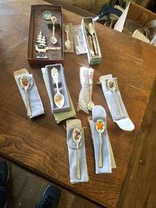 lot 36 image: Selection of Spoons