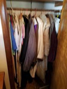 lot 71 image: Contents of Closet, Jackets and Vintage Clothing