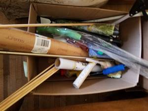 lot 104 image: Misc Items, Grabbers, Umbrellas, Cartain Rods Plus More
