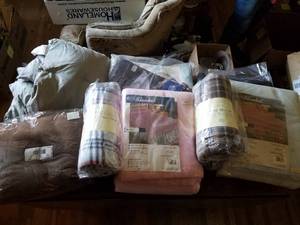 lot 112 image: Box of Throws. Mostly Brand New