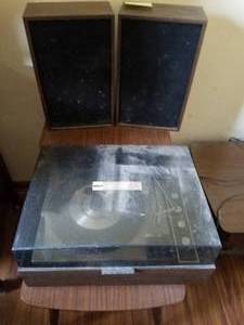 lot 134 image: RCA Turntable with Speakers. As seen