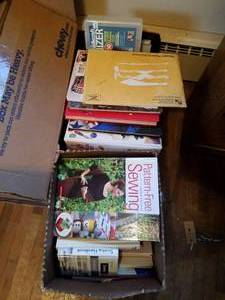 lot 187 image: 2- Boxes of Sewing Books