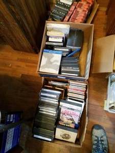 lot 201 image: Large Lot of DVD, CD and VHS