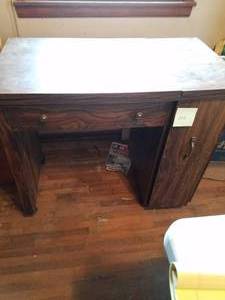 lot 204 image: Sewing Machine Cabinet, No machine. 31 x 36 x 20