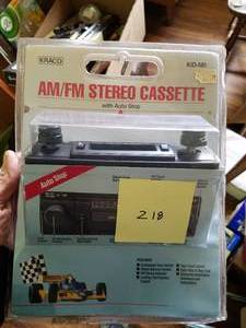 lot 218 image: New AMFM Stereo Cassette.