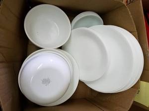 lot 269 image: White Corelle Dinnerware