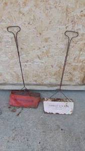 lot 299 image: 2- Vintage Adverting Dust Pans