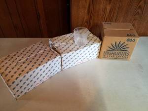 lot 335 image: NOS Princess House Crystal, Ice Buckett #863 and 12 Low Ball Glasses