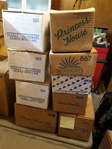 lot 342 image: NOS Princess House Crystal Glasses, 2-#504, #058, #460, #867, #404 and #055